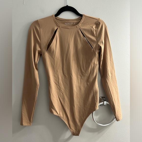 NWT Abercrombie & Fitch Soft A&F Collection Bodysuit NUDE - Picture 5 of 8